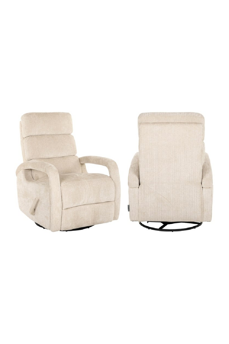 Upholstered Reclining Swivel Chair | OROA Denvi | Oroatrade.com