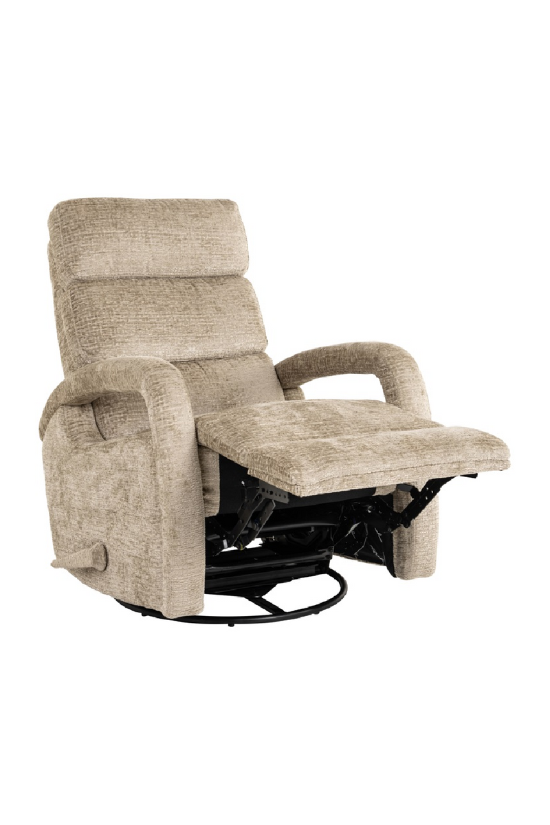 Upholstered Reclining Swivel Chair | OROA Denvi | Oroatrade.com