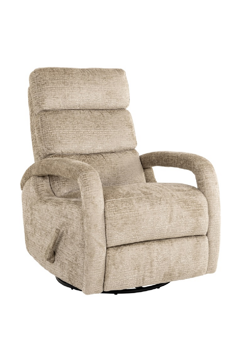 Upholstered Reclining Swivel Chair | OROA Denvi | Oroatrade.com