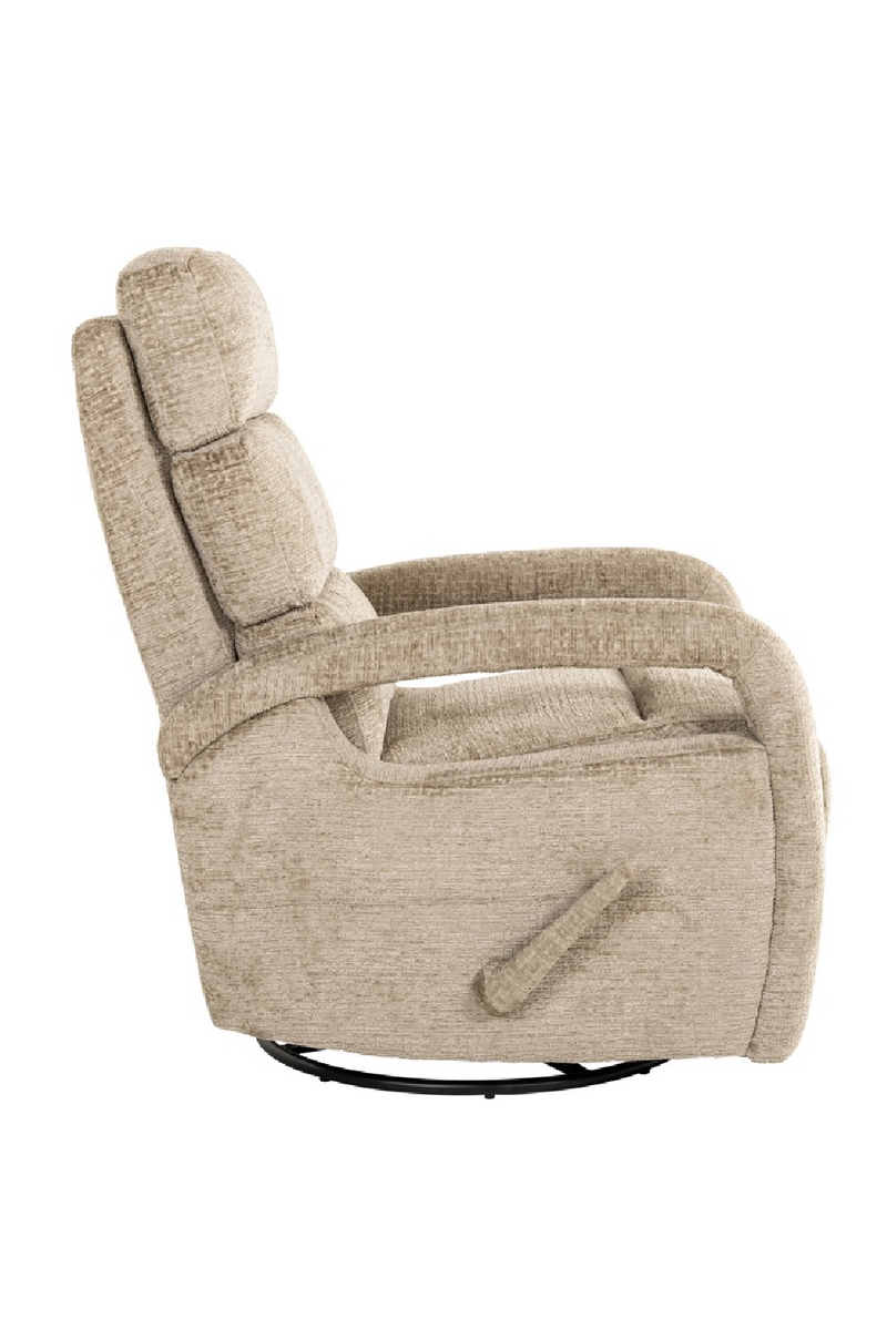 Upholstered Reclining Swivel Chair | OROA Denvi | Oroatrade.com