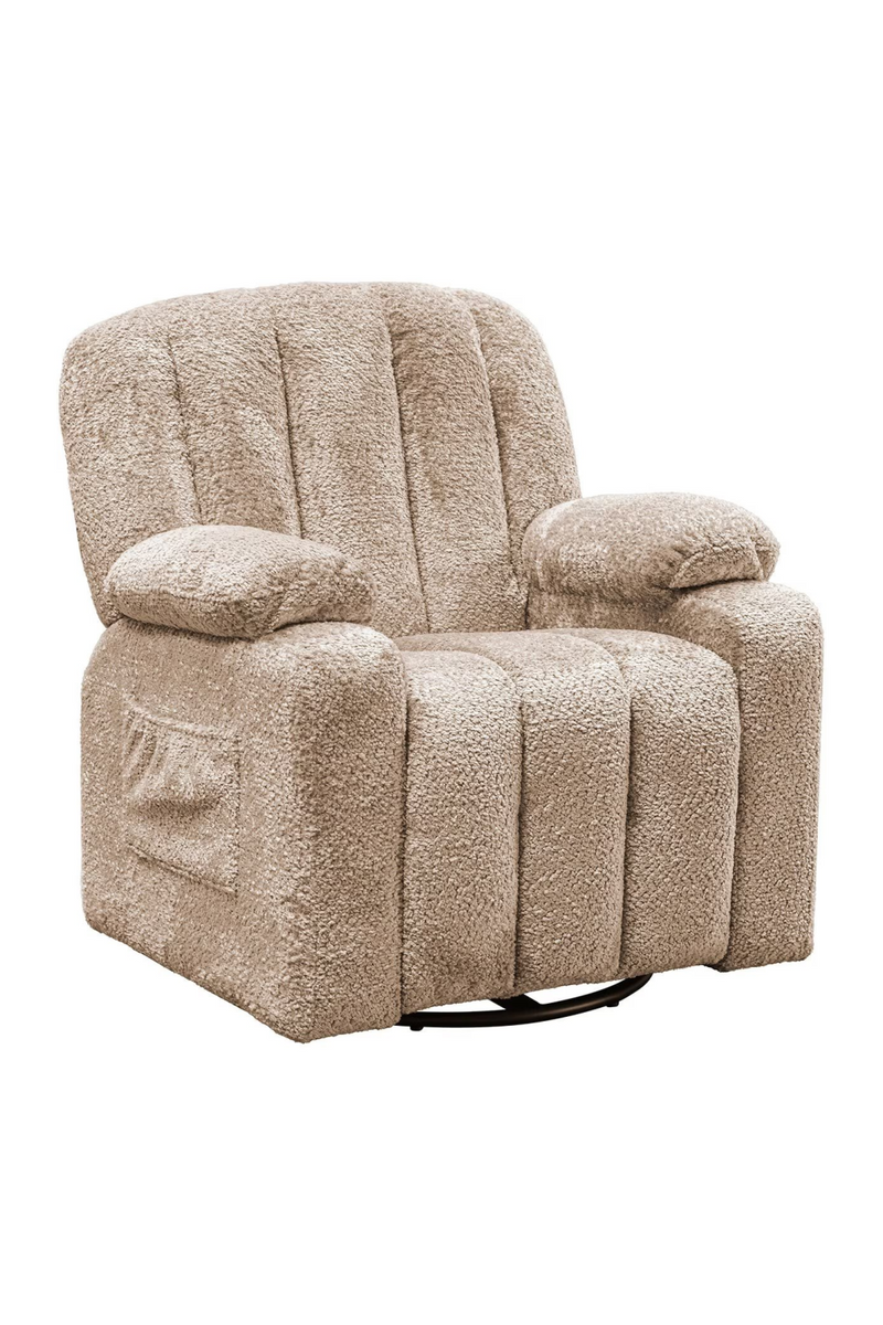 Beige Kids Swivel Chair | OROA Mickey | Oroatrade.com