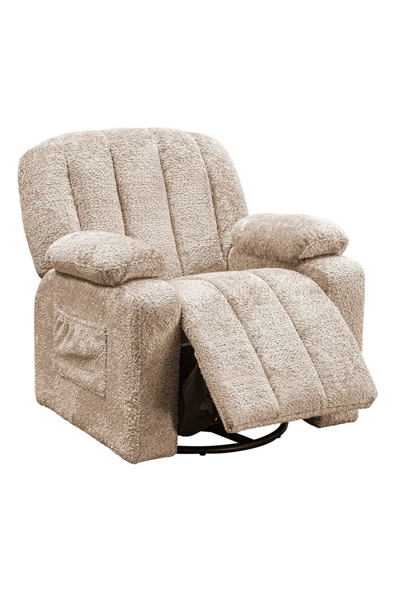 Beige Kids Swivel Chair | OROA Mickey | Oroatrade.com