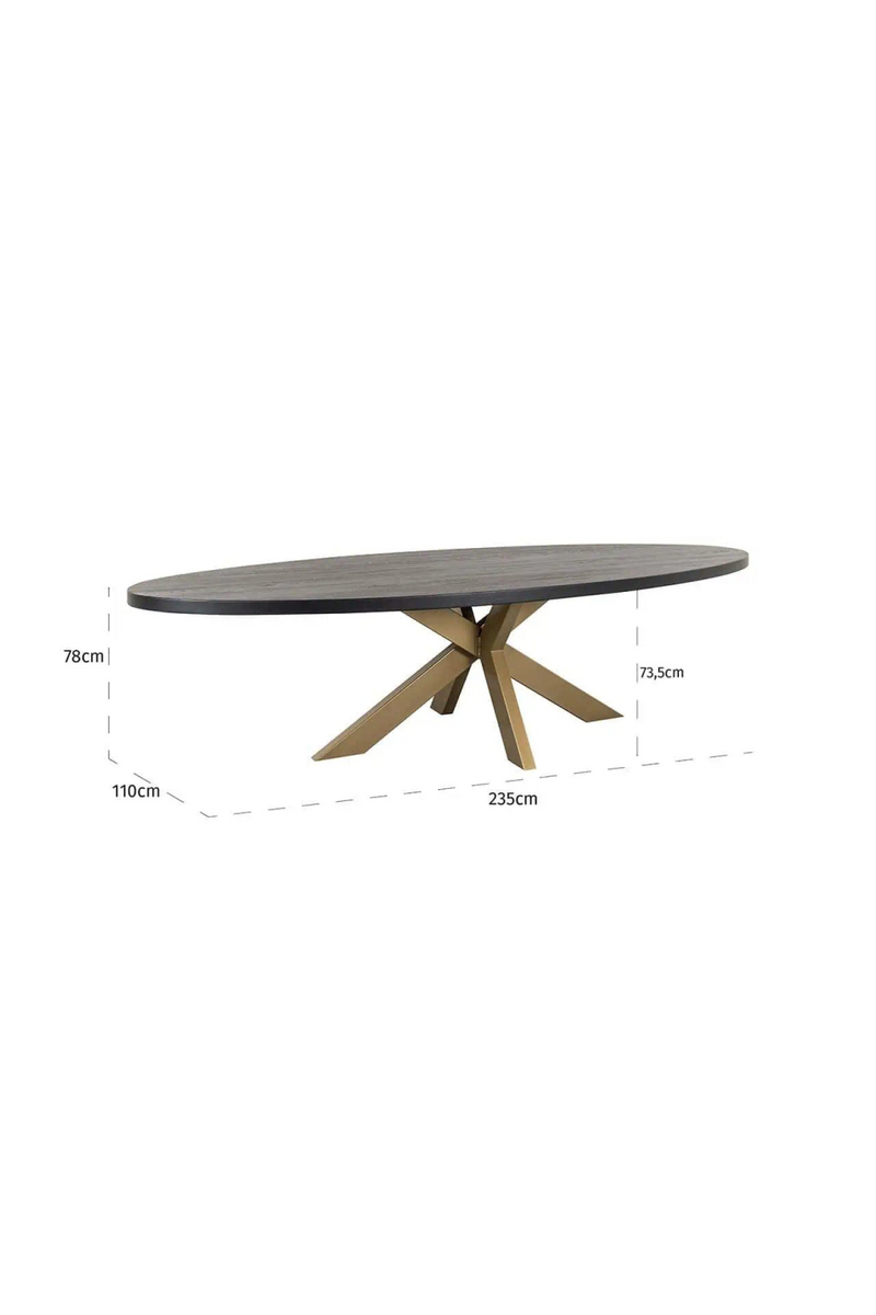 Oval Oak Dining Table | OROA Watson | Oroatrade.com