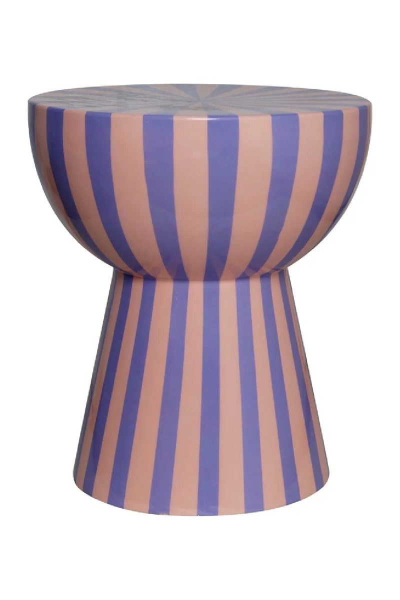 Striped Iron End Table | OROA Valeria | Oroatrade.com