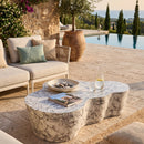 White Marble Outdoor Coffee Table | Richmond Interiors Rockyard