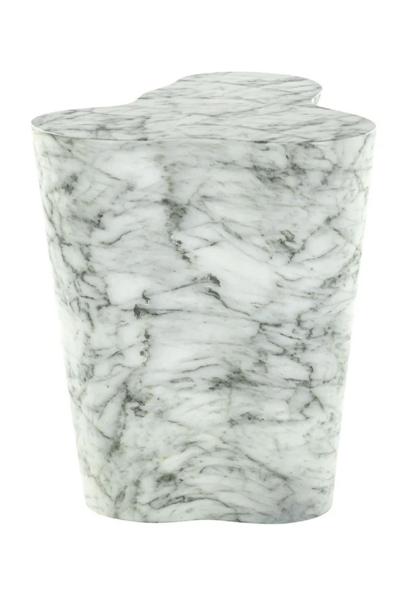 White Stone Organic End Table | OROA Rockyard | Oroatrade.com