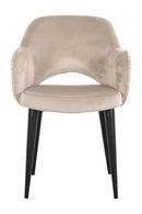 Khaki Velvet Dining Armchair | Richmond Interiors Giovanna | Oroatrade.com