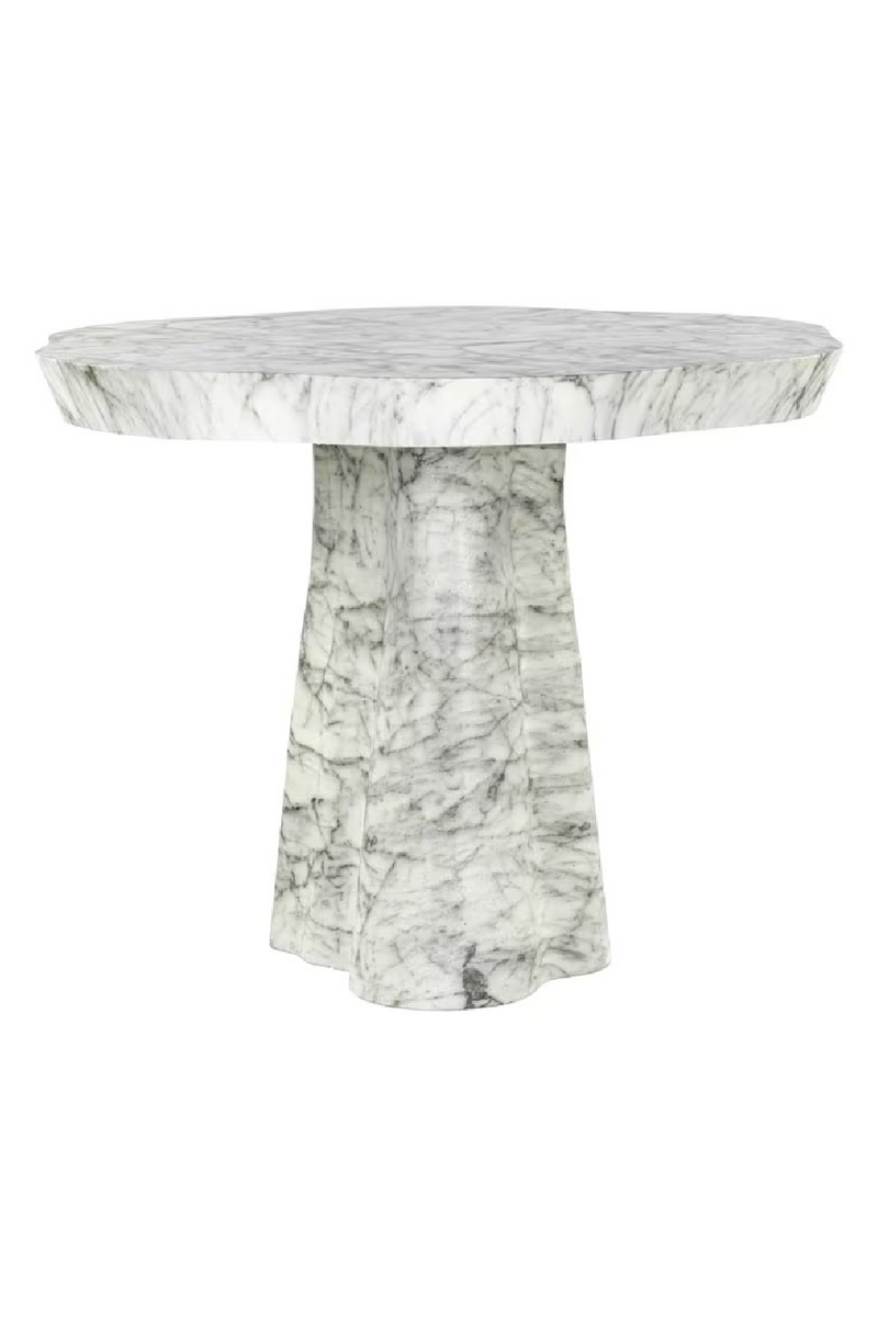 White Marble Organic Dining Table | OROA Rockyard | Oroatrade.com