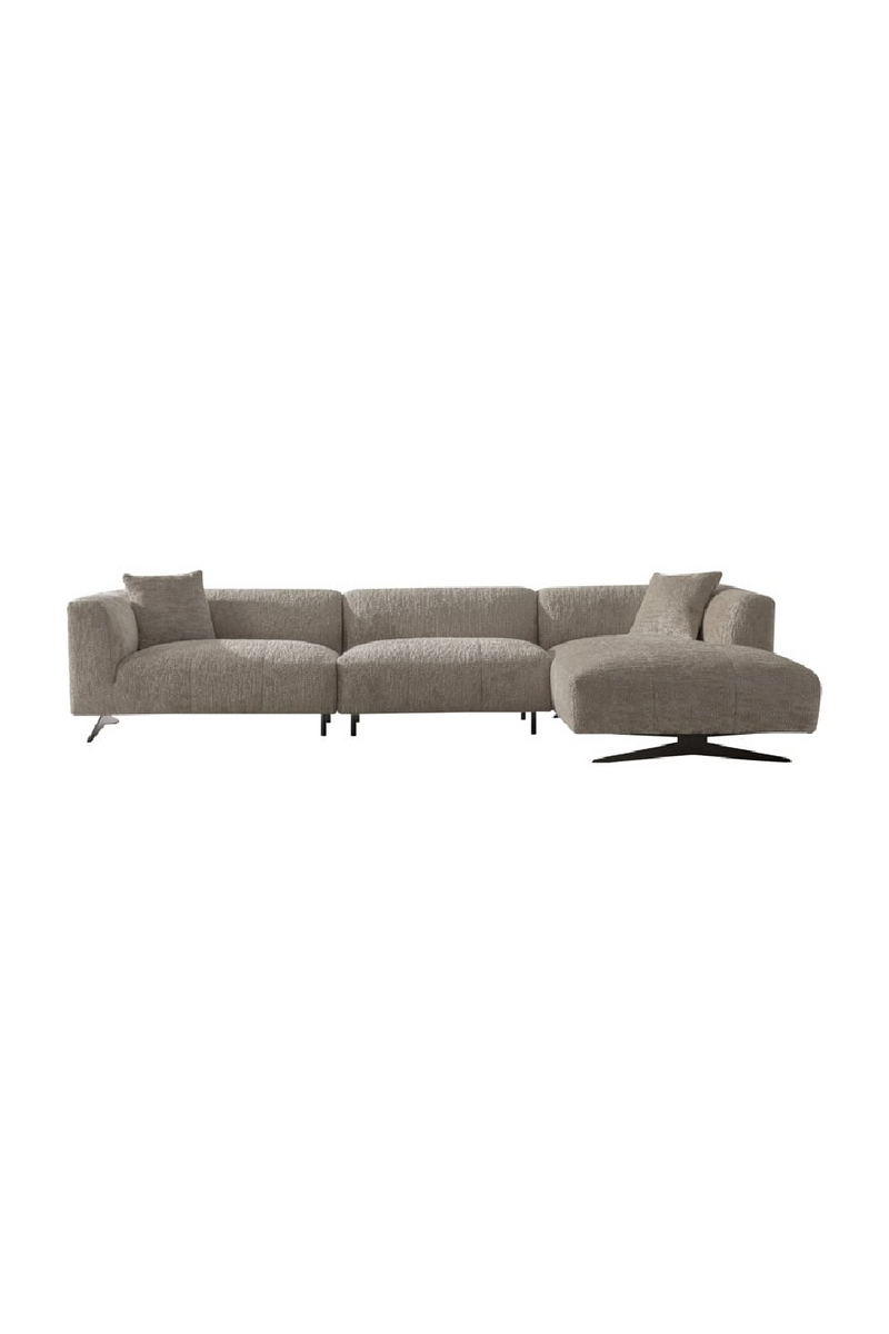 Metal Leg 3-Seater Sofa with Lounge | OROA Hoxton | Oroatrade.com