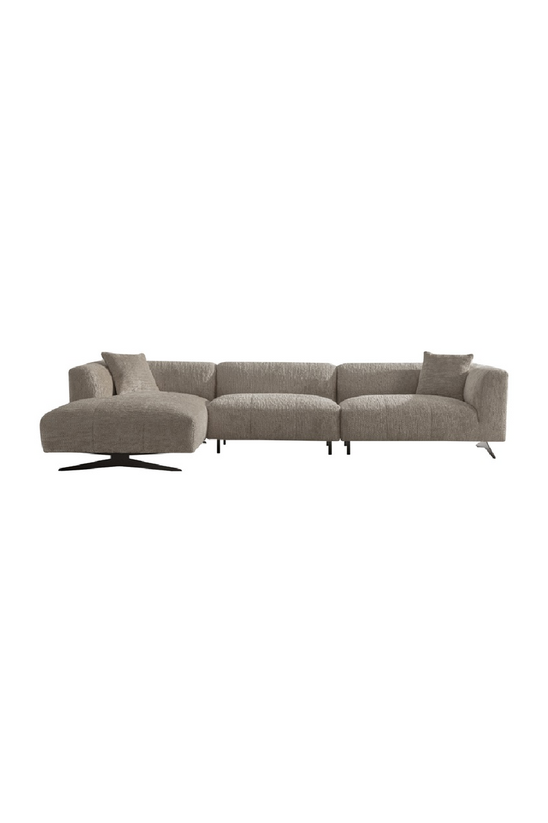 Metal Leg 3-Seater Sofa with Lounge | OROA Hoxton | Oroatrade.com