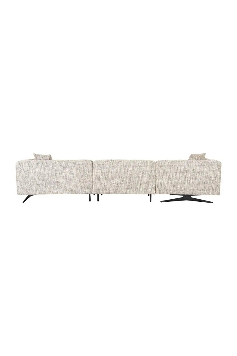 Beige 3-Seater Sofa with Left Lounge | OROA Hoxton | Oroatrade.com