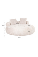 Cream Oval Daybed | Richmond Interiors Tivola | Oroatrade.com
