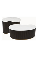 Ribbed Wood Organic Coffee Tables (2) | Richmond Interiors Mayfield | Oroatrade.com