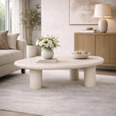 Beige Organic-Shaped Coffee Table | Richmond Interiors Clayton