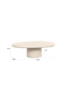 Beige Pedestal Coffee Table | Richmond Interiors Clayton | Oroatrade.com