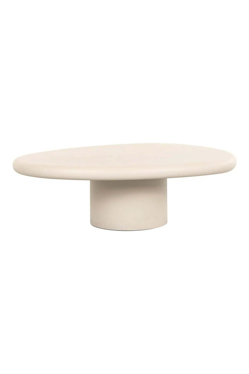 Beige Pedestal Coffee Table | OROA Clayton | Oroatrade.com