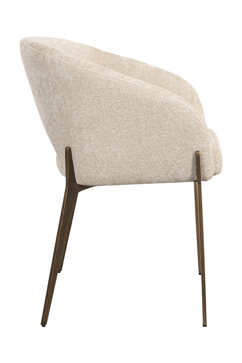 Cream Cut-Out Back Dining Chair | OROA Kenzi | Oroatrade.com