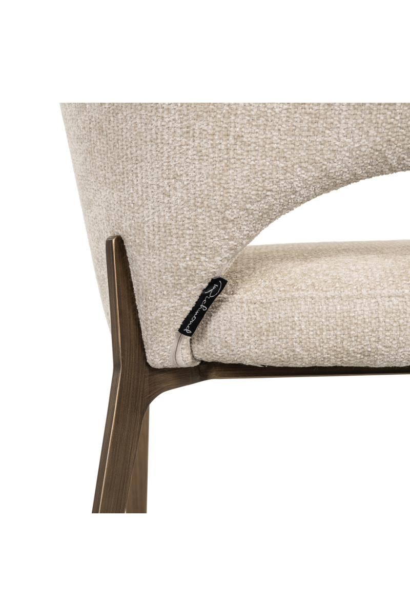 Cream Cut-Out Back Dining Chair | OROA Kenzi | Oroatrade.com