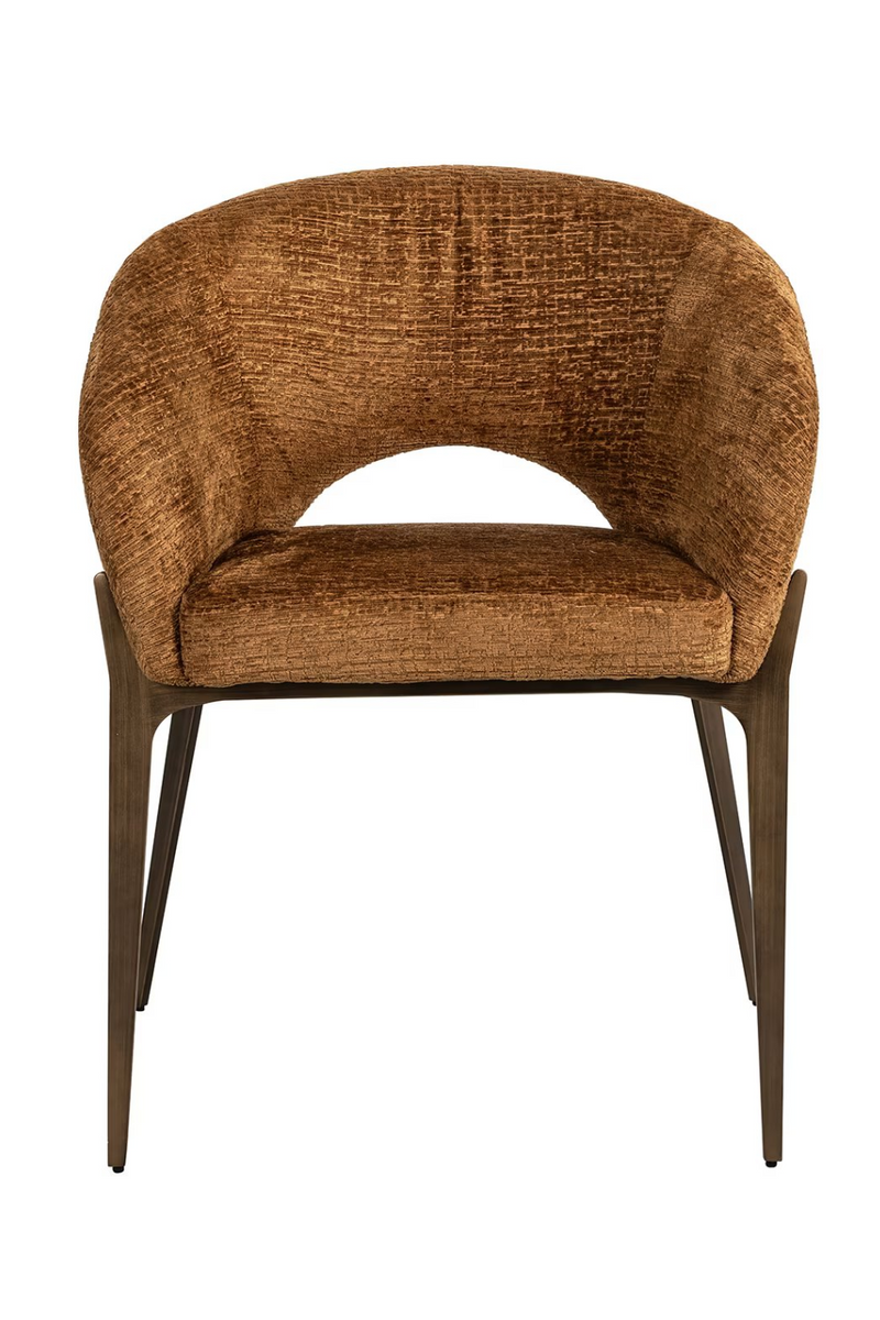 Brown Curved Dining Chair | OROA Kenzi  | Oroatrade.com