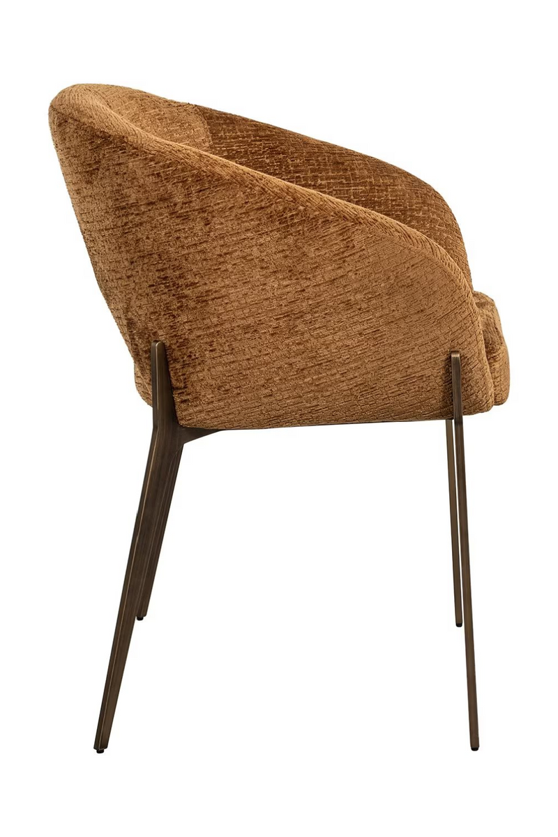 Brown Curved Dining Chair | OROA Kenzi  | Oroatrade.com