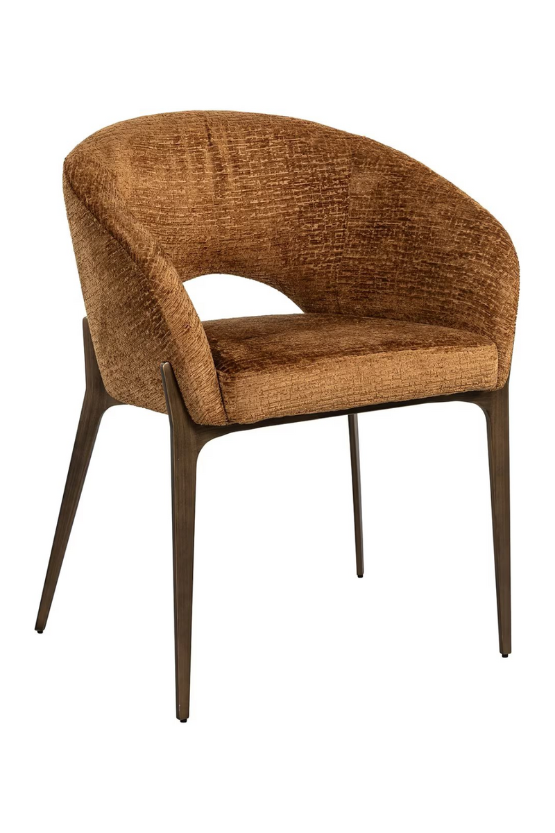 Brown Curved Dining Chair | OROA Kenzi  | Oroatrade.com