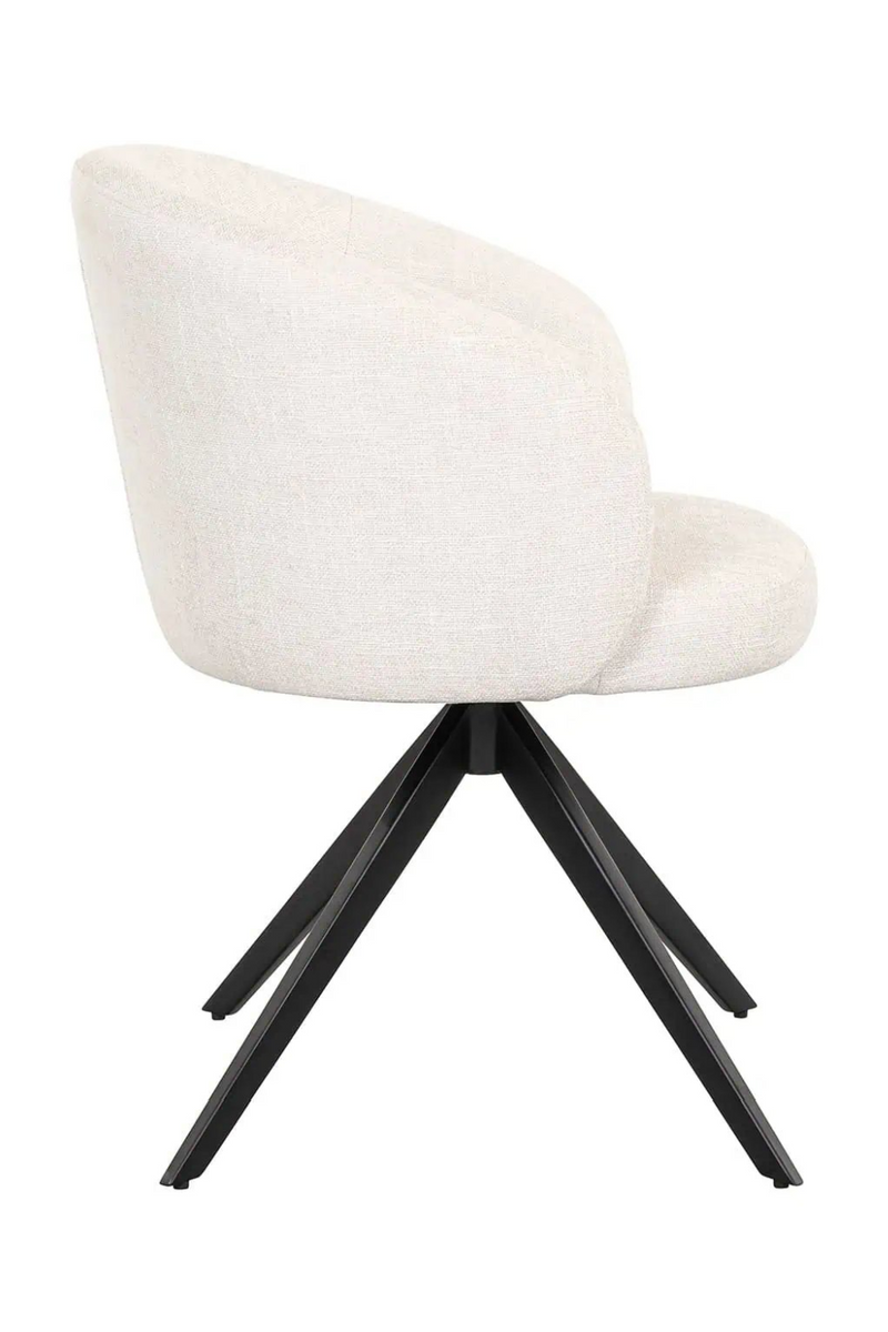 Quadrupod Curved Swivel Chair | OROA Olivia | Oroatrade.com