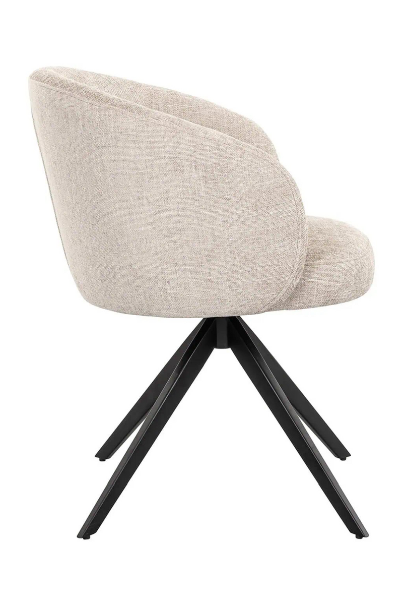 Quadrupod Curved Swivel Chair | OROA Olivia | Oroatrade.com