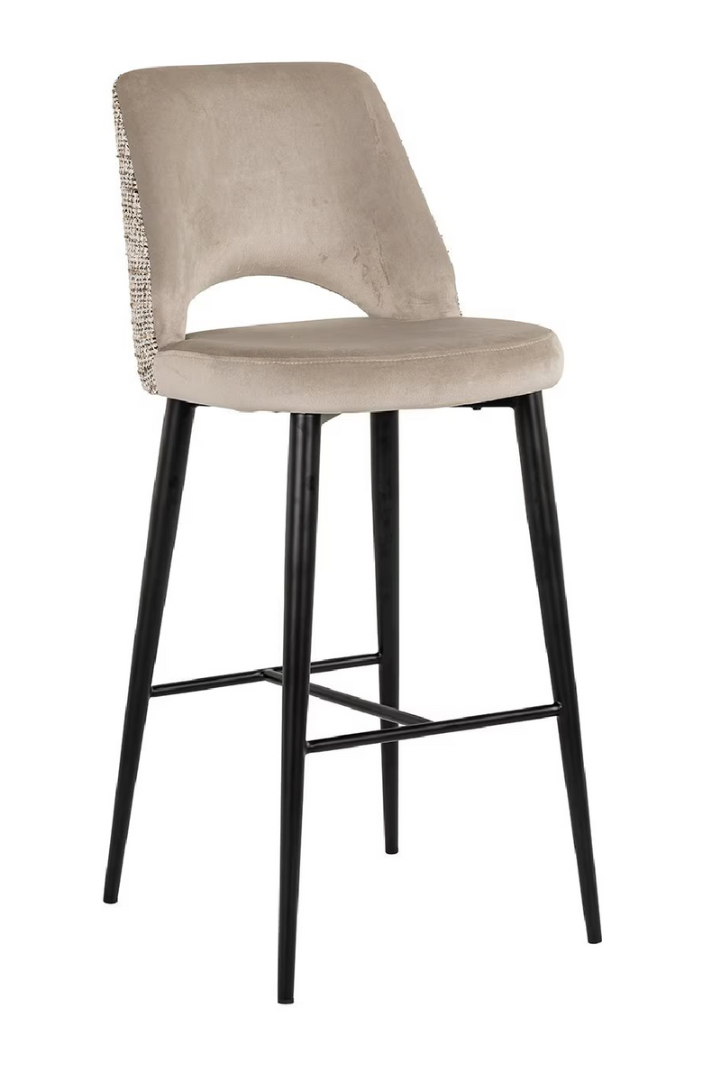 Khaki Cut-Out Bar Stool | OROA Tabitha | Oroatrade.com