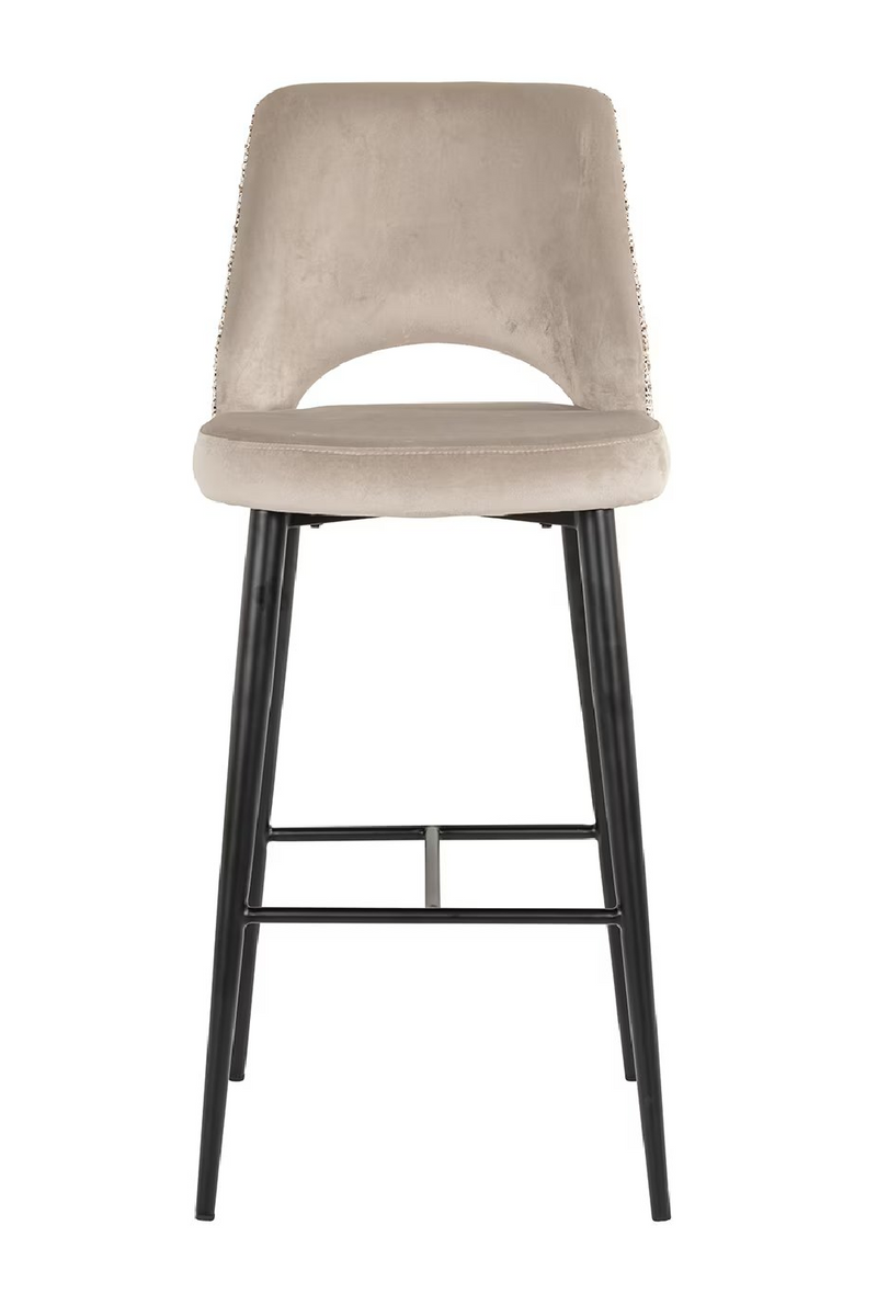 Khaki Cut-Out Bar Stool | OROA Tabitha | Oroatrade.com