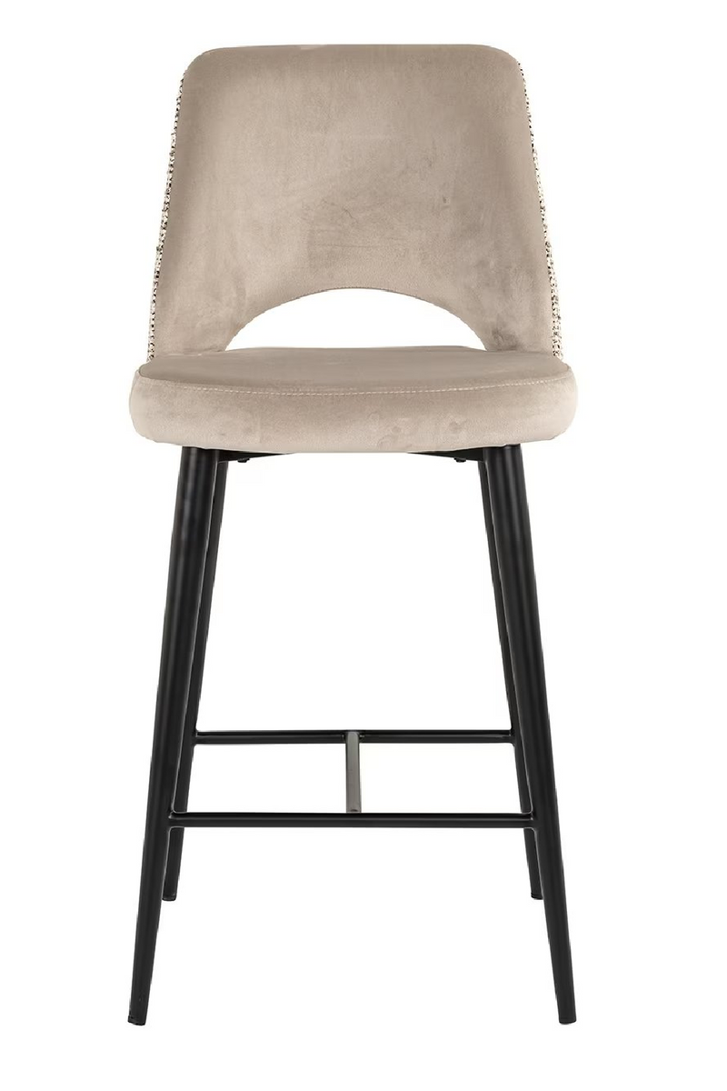 Khaki Cut-Out Counter Stool | OROA Tabitha | Oroatrade.com