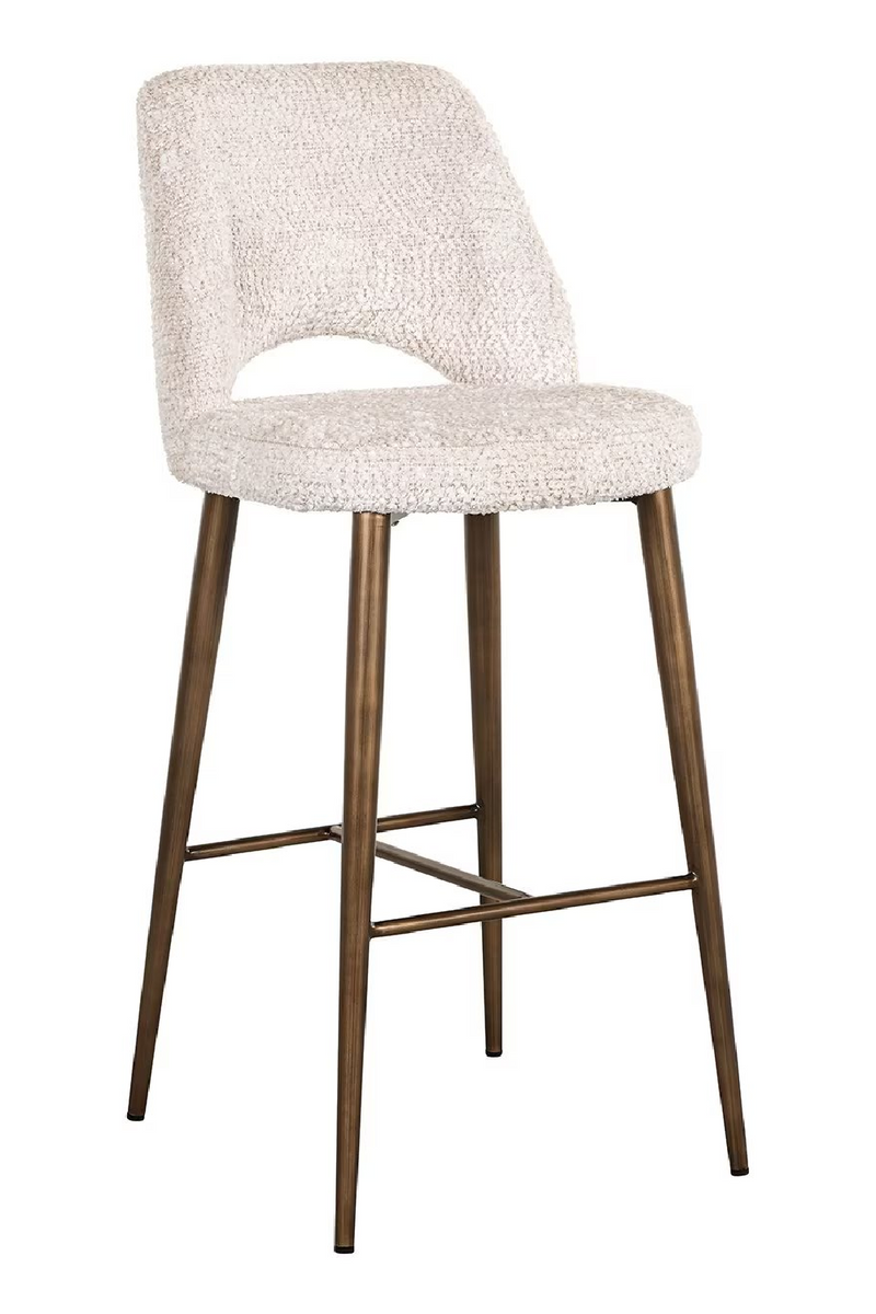 Cream Cut-Out Bar Stool | OROA Delphine | Oroatrade.com