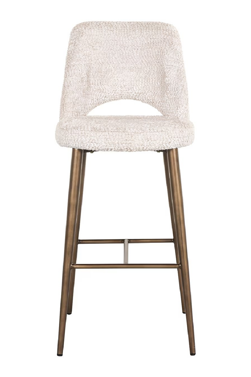 Cream Cut-Out Bar Stool | OROA Delphine | Oroatrade.com