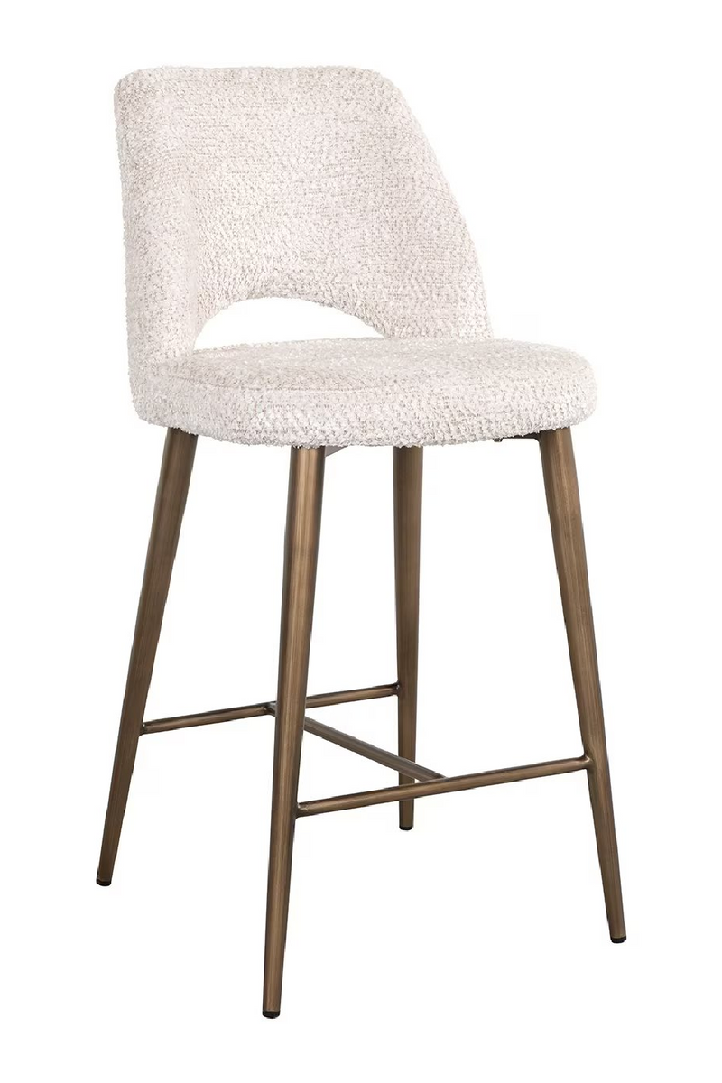 Cream Cut-Out Counter Stool | OROA Delphine | Oroatrade.com