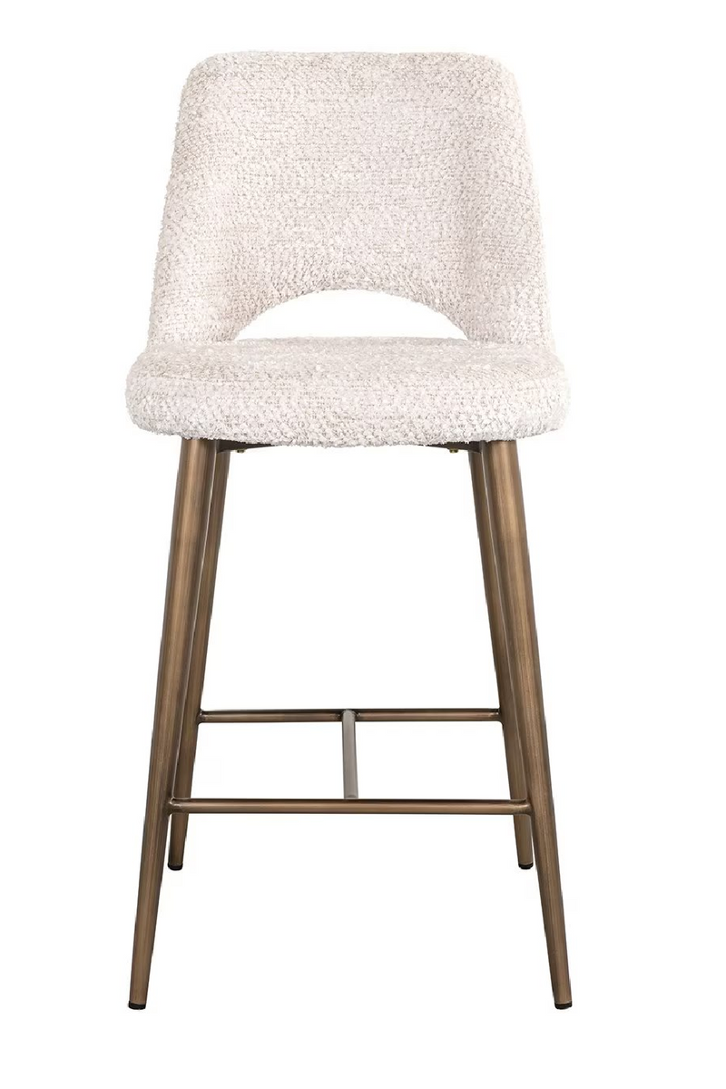 Cream Cut-Out Counter Stool | OROA Delphine | Oroatrade.com