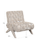 V-Leg Padded Lounge Chair | Richmond Interiors Lexi | Oroatrade.com