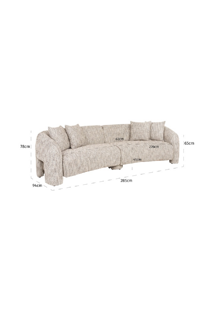 Upholstered Cotton Sofa | OROA Milania | Oroatrade.com