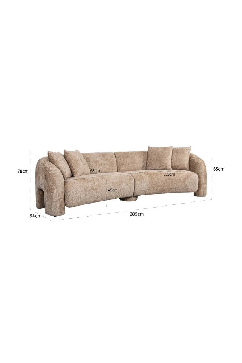 Upholstered Cotton Sofa | OROA Milania | Oroatrade.com