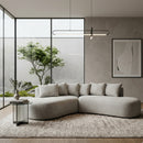 Beige 4-Seater Curved Sofa | Richmond Interiors Cassie
