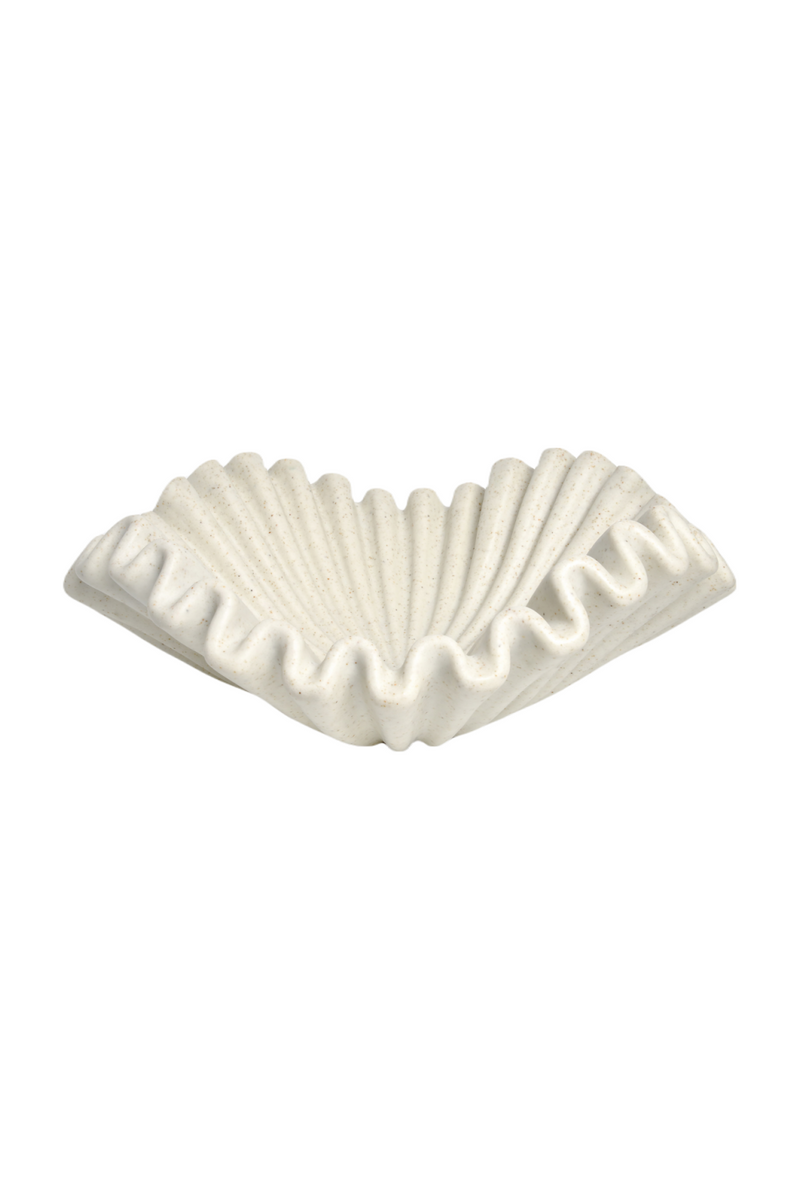 White Ruffled Bowl | OROA Sabah | Oroatrade.com