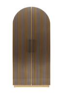 Gold Arched 2-Door Cabinet | Richmond Interiors Les Arcs | Oroatrade.com