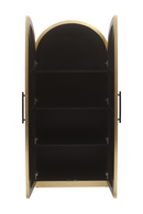 Gold Arched 2-Door Cabinet | Richmond Interiors Les Arcs | Oroatrade.com