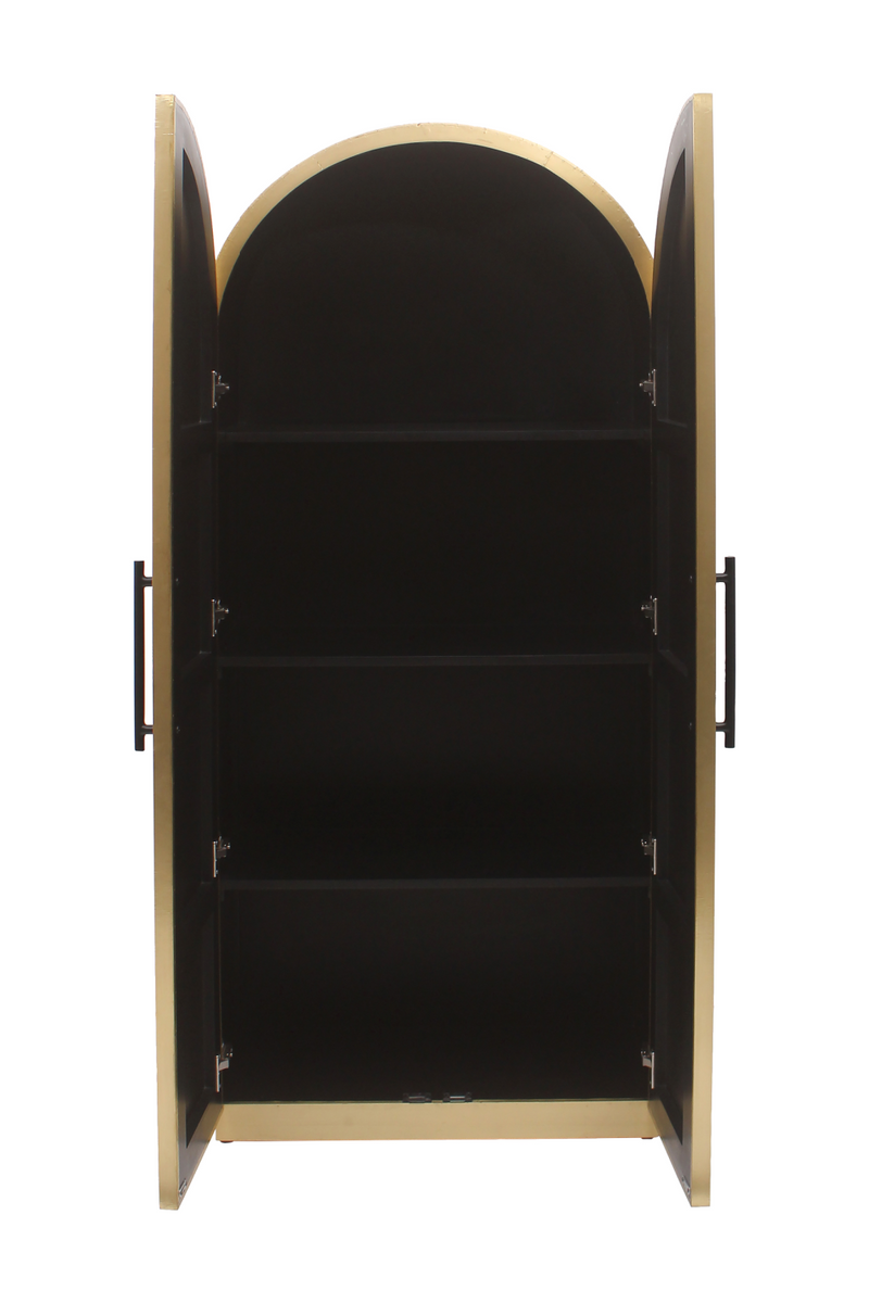 Gold Arched 2-Door Cabinet | OROA Les Arcs | Oroatrade.com