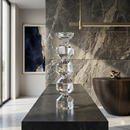 Three-Tiered Glass Candle Holder | Richmond Interiors Safia