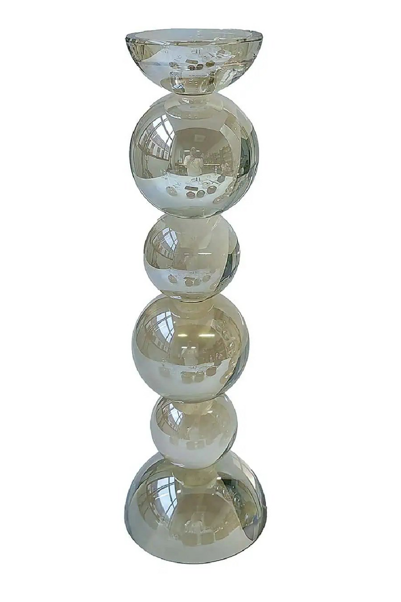 Piled Round Glass Candle Holder L | OROA Emie | Oroatrade.com