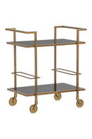 Gold Metal Bar Trolley | Richmond Interiors Trolley XO | Oroatrade.com