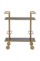 Gold Metal Bar Trolley | Richmond Interiors Trolley XO | Oroatrade.com