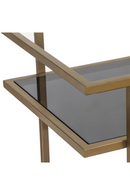 Gold Metal Bar Trolley | Richmond Interiors Trolley XO | Oroatrade.com