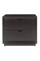 Brown Metal 2-Drawer Nightstand | Richmond Interiors Dante | Oroatrade.com