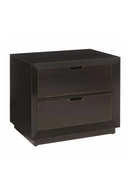 Brown Metal 2-Drawer Nightstand | Richmond Interiors Dante | Oroatrade.com