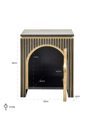 Arched 1-Door Nightstand | Richmond Interiors  Les Arcs | Oroatrade.com